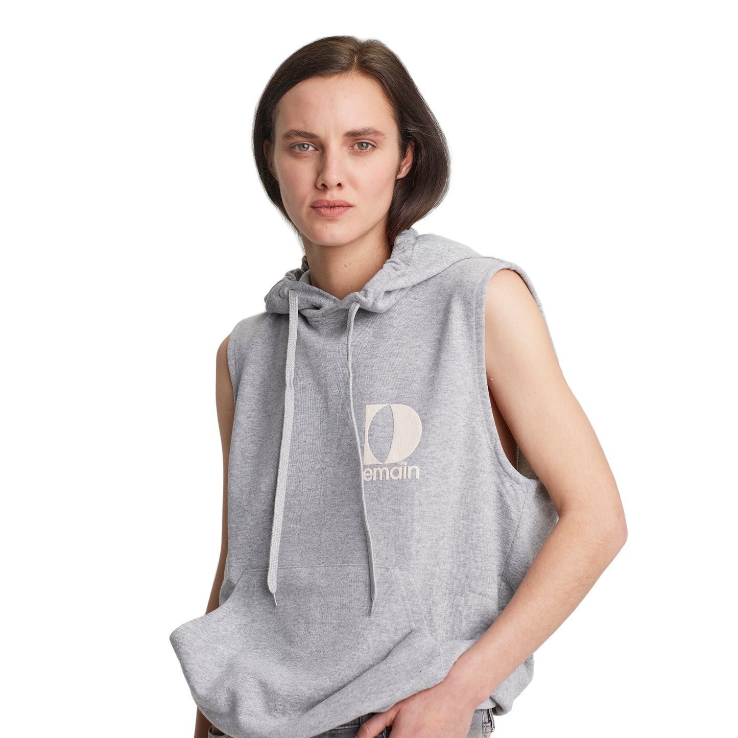 Sleeveless hoodie woman Original D/heart