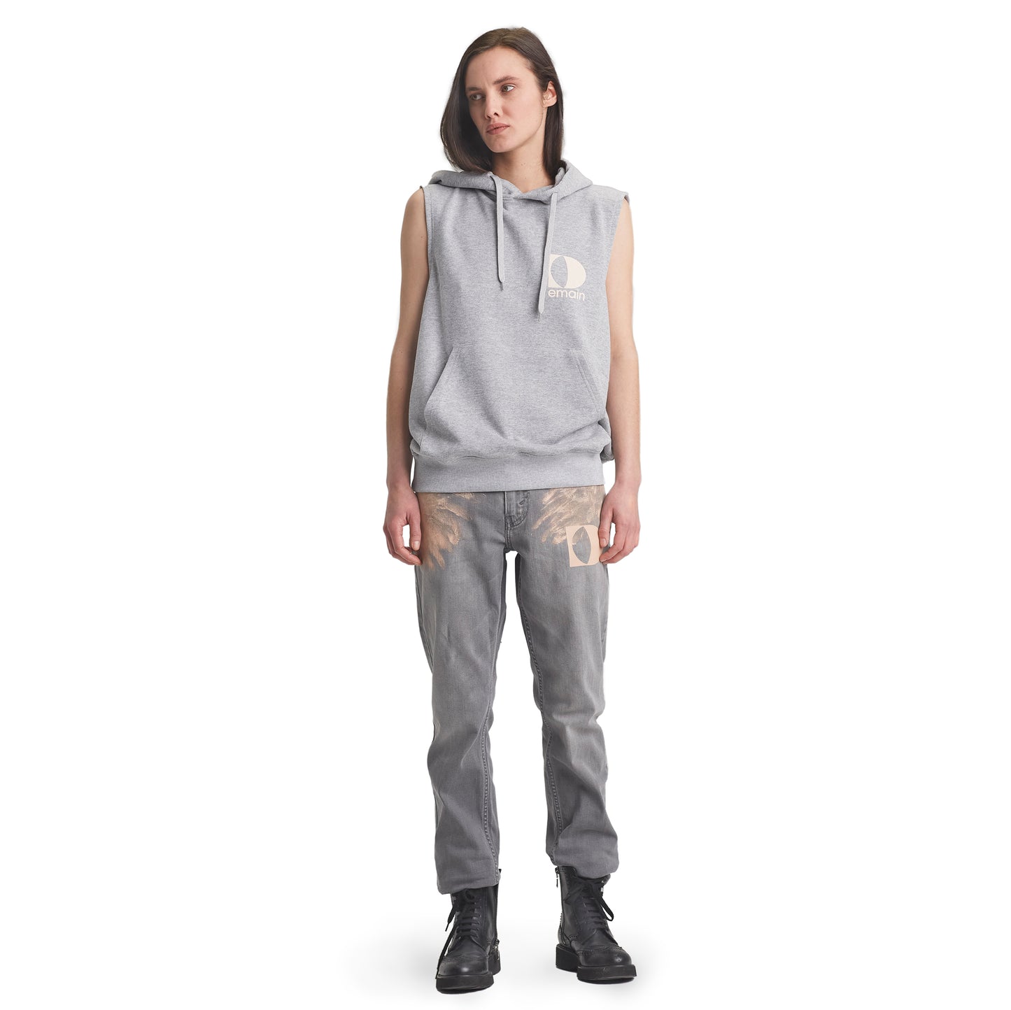 Sleeveless hoodie woman Original D/heart