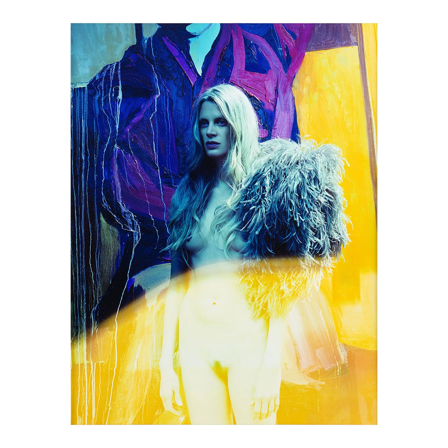 Kristen at the studio of Chantal Joffe'