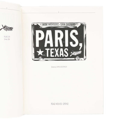 PARIS, TEXAS - Wim Wenders Sam Shepard