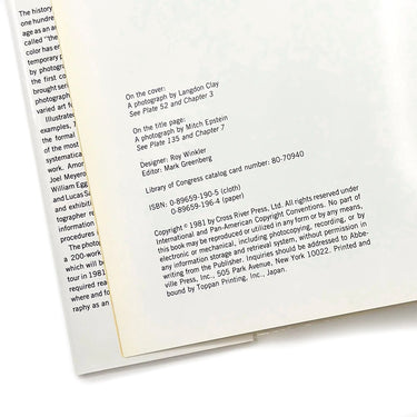 THE NEW COLOR PHOTOGRAPHY - Sally Eauclaire