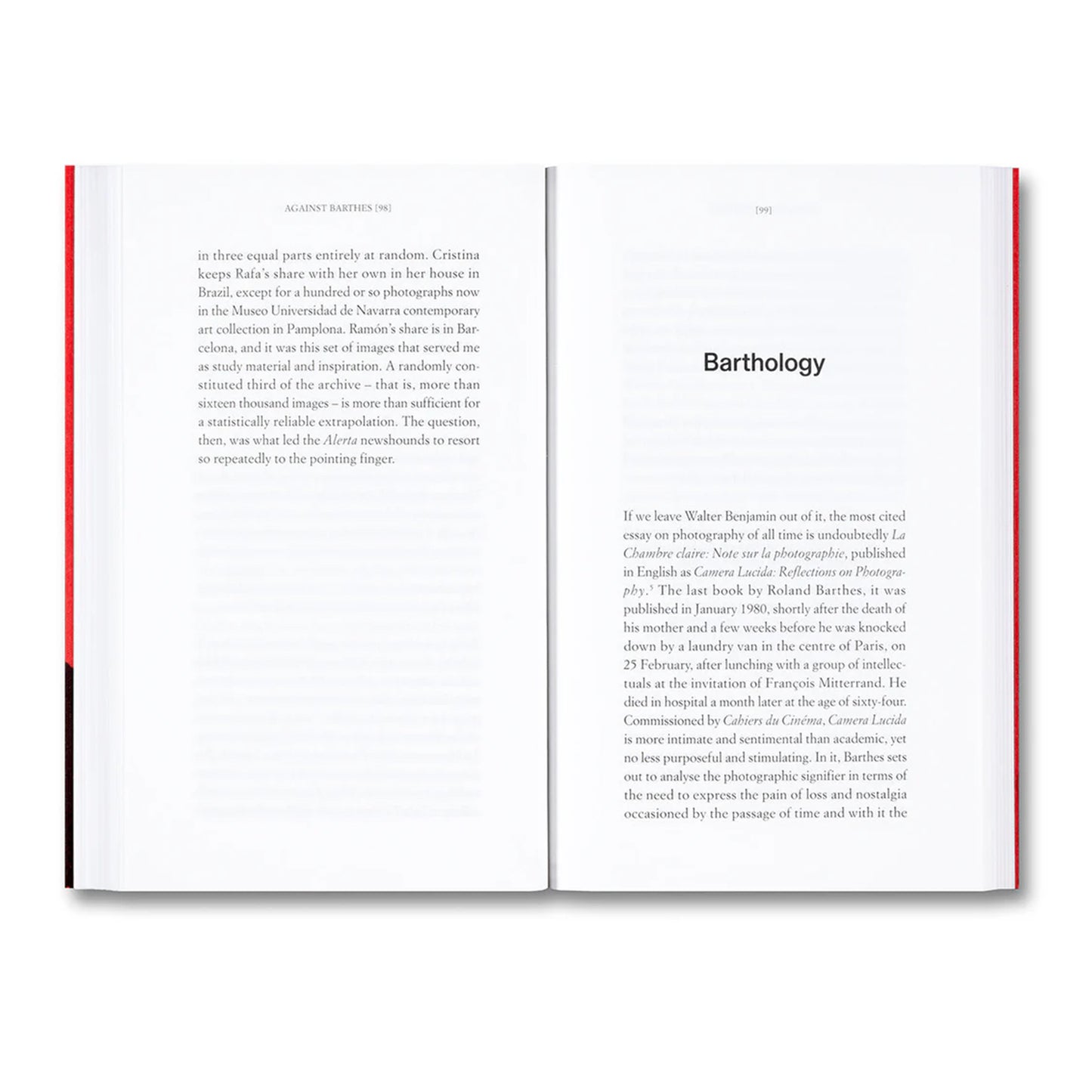 Against Barthes: The Eye and the Index