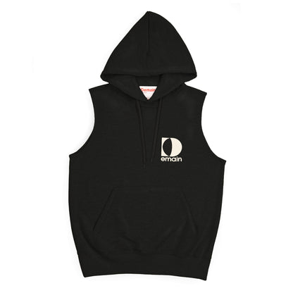 Sleeveless hoodie woman Original D/heart Black