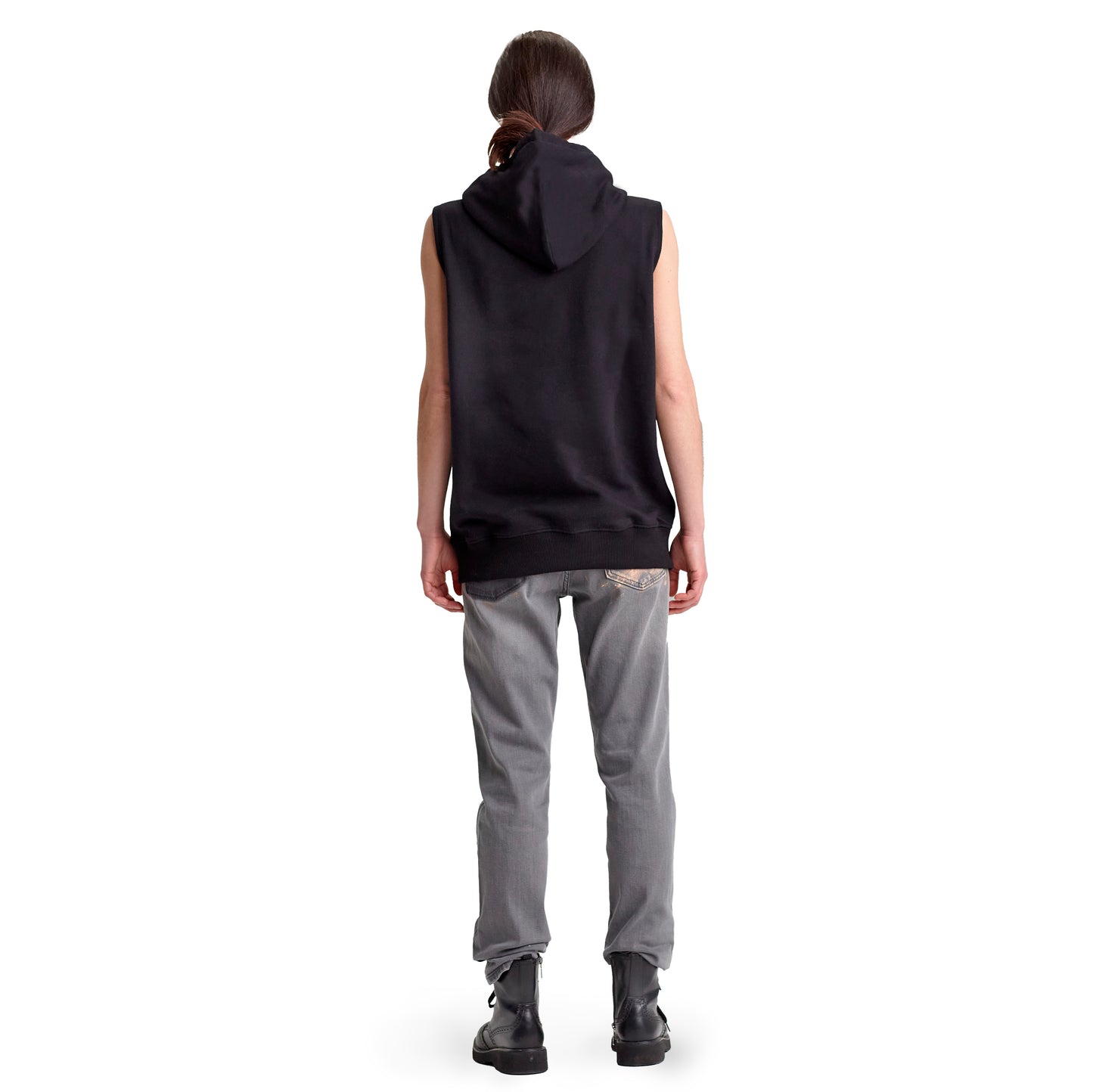Sleeveless hoodie woman Original D/heart Black