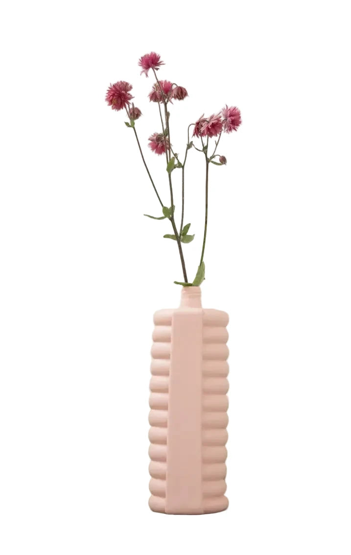porcelain bottle vase #10 pink