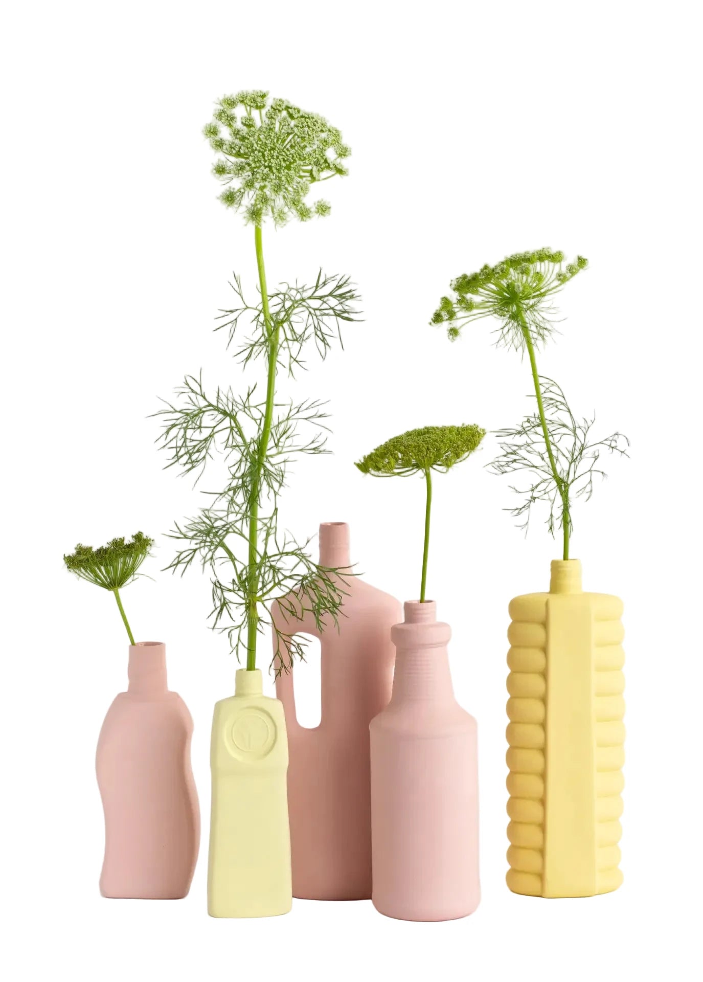 porcelain bottle vase #10 pink