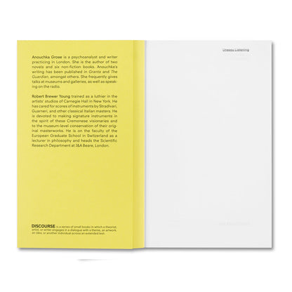 Uneasy Listening: Notes on Hearing and Being Heard